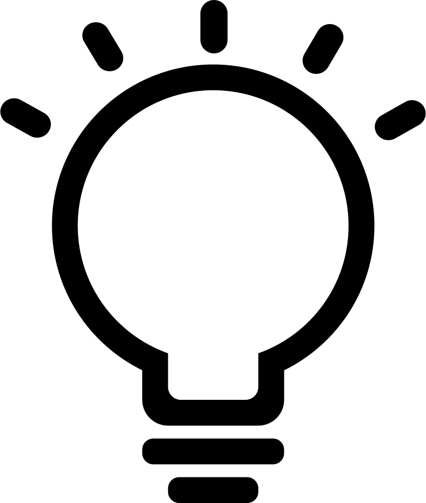 Idea Clipart Png Icon - Idea Icon Clipart Png Transparent Png (830x980), Png Download