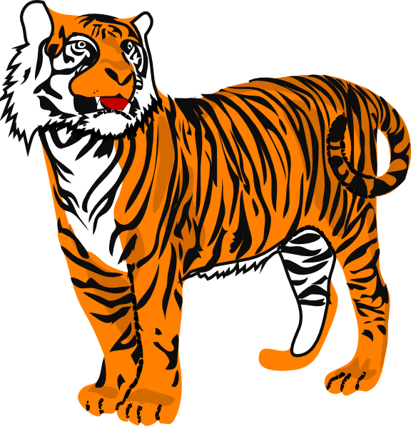 Tiger Clipart - Png Download (576x597), Png Download