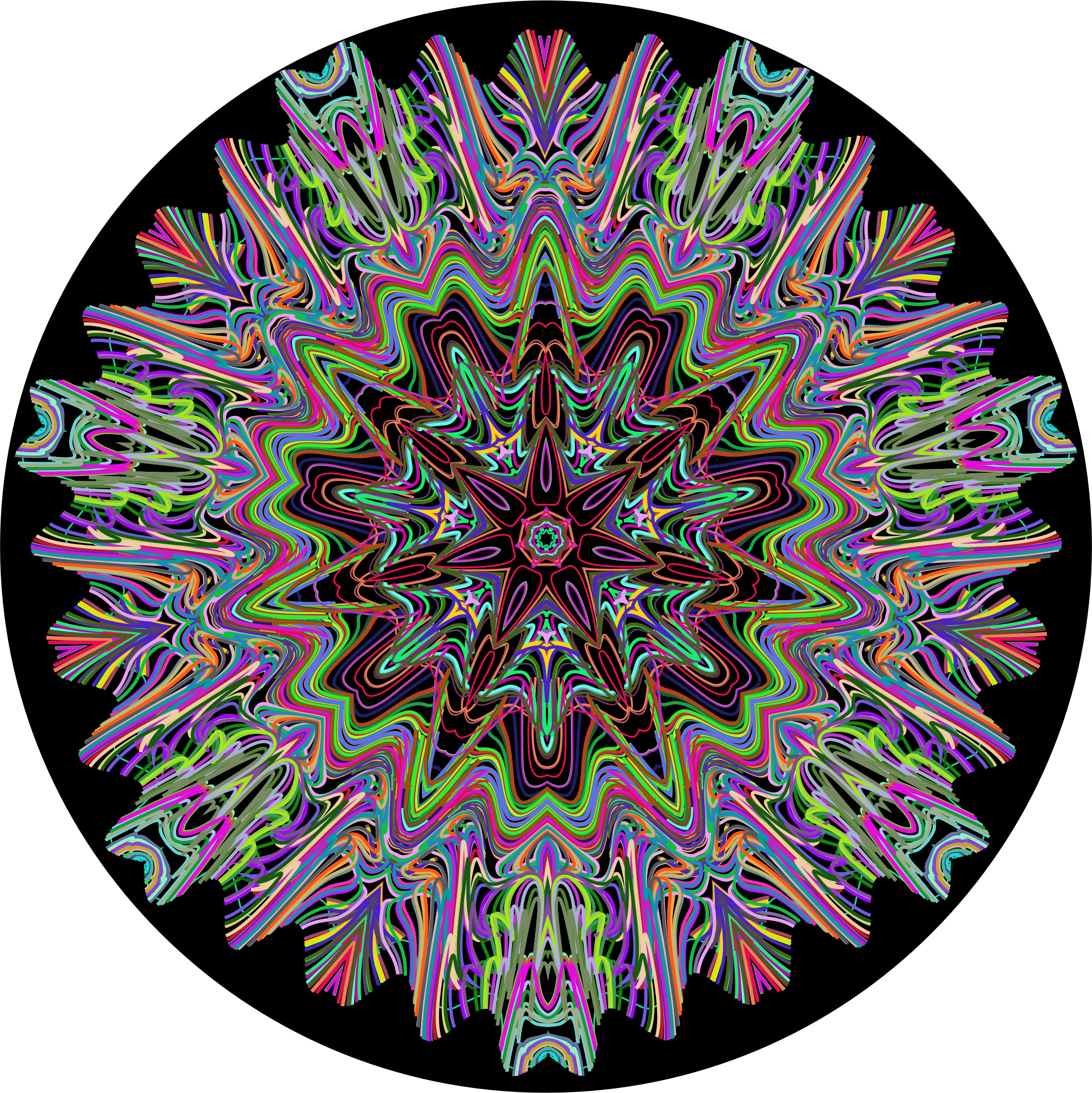 Mandala Line Art Clipart (2288x2289), Png Download