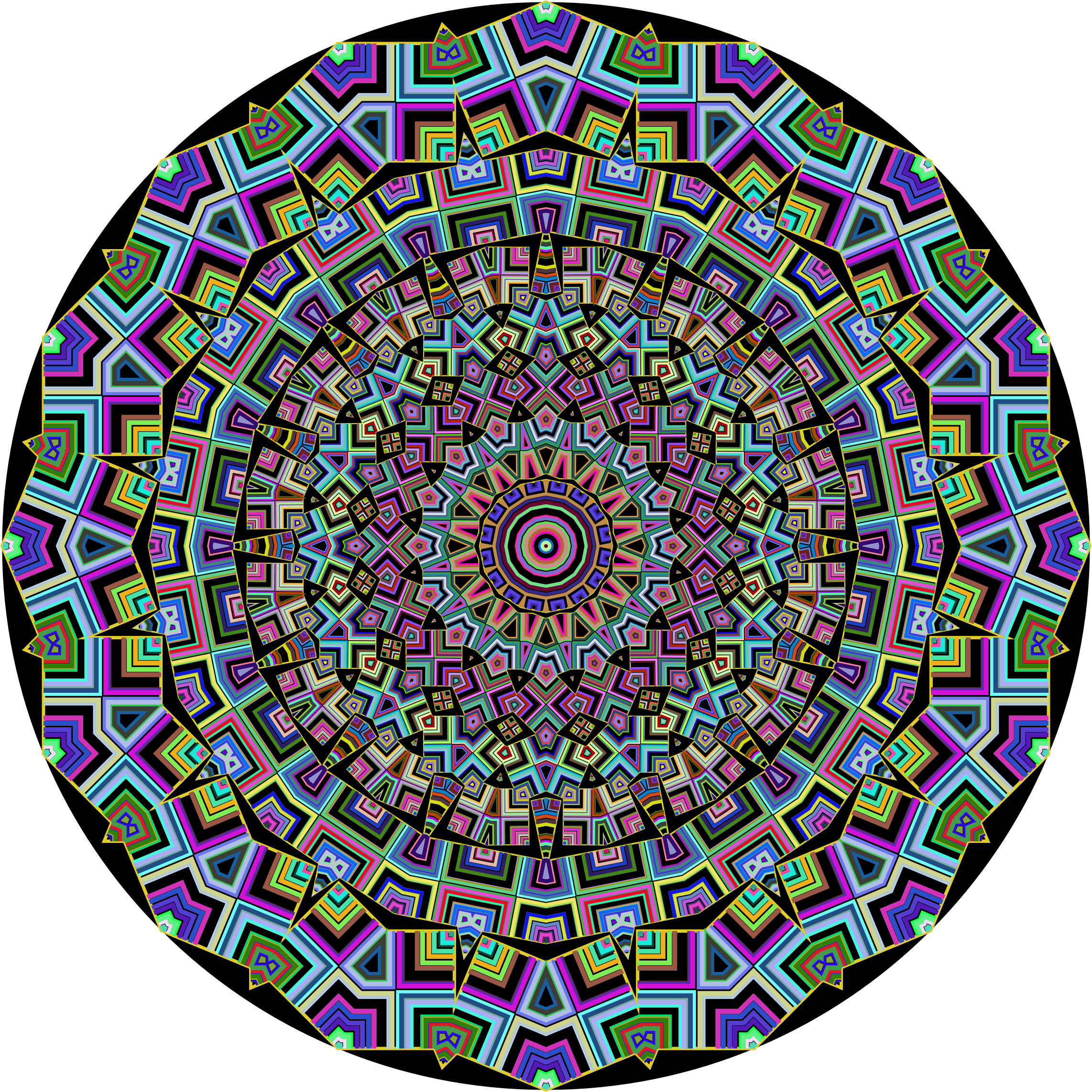 Mandala Line Art 3 Clipart (2284x2284), Png Download