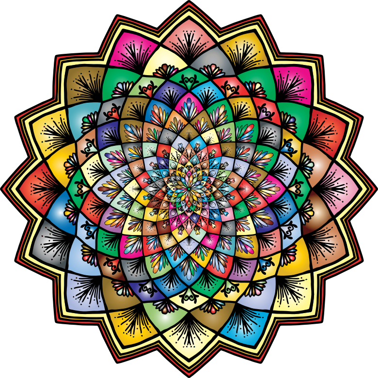Clipart Prismatic Floral Mandala Iii - Mandala - Png Download (780x780), Png Download