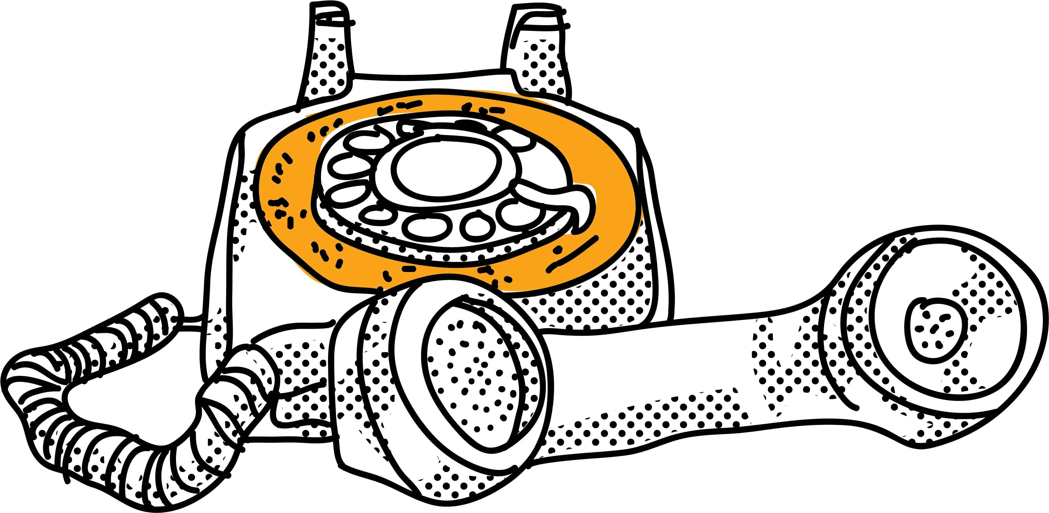 Most Telephones Still Looked Like This When Dns Was - Domain Name System Clipart (4167x2556), Png Download