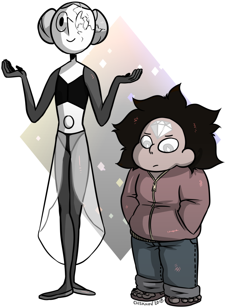 Whitediamond Steven His Story's A Bit Different But - Son Steven Universe Pink Diamond Clipart (1080x1260), Png Download
