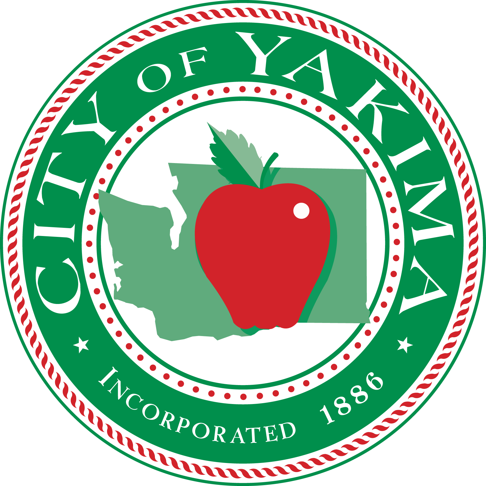 City / County Purchasing - Yakima City Flag Clipart (1666x1666), Png Download