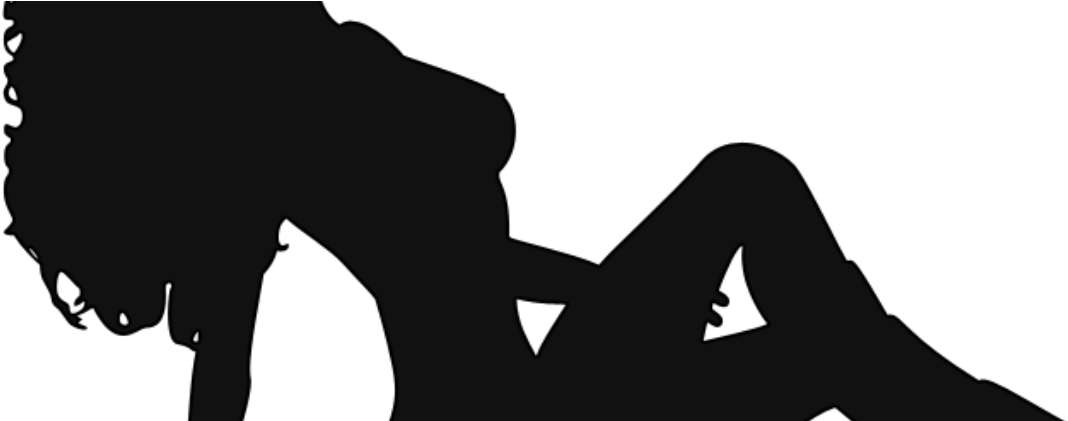 Sex Work Is Real Work - Silhouette Clipart (1400x420), Png Download