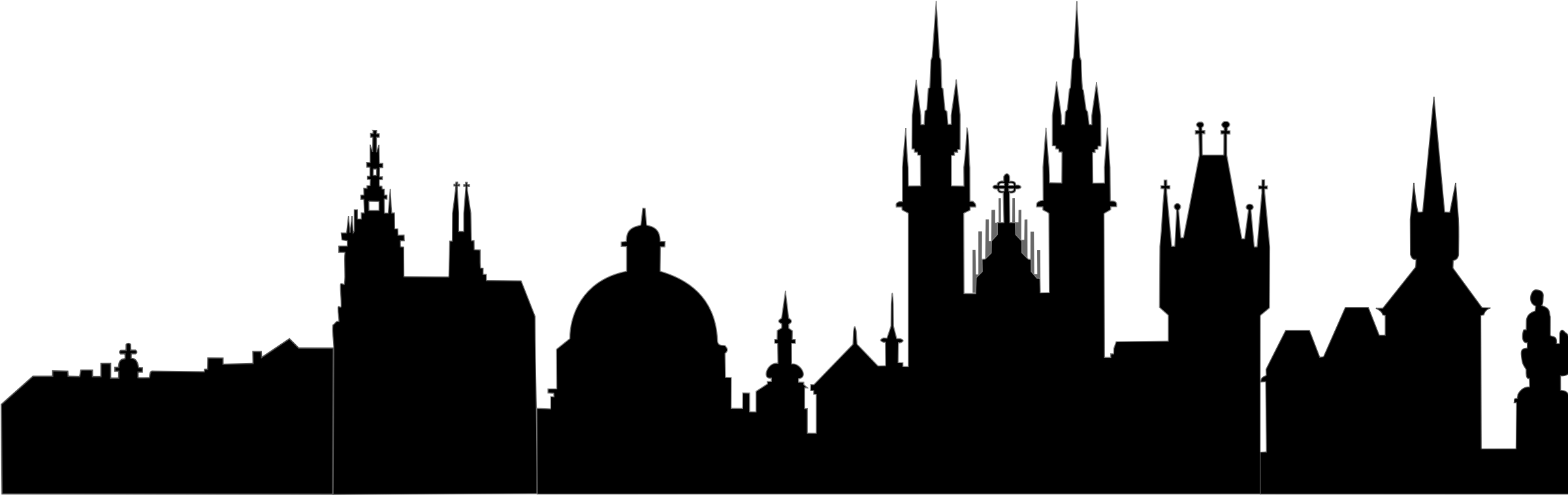 Prague Silhouette - Merkaba Mystery Clipart (2400x2400), Png Download