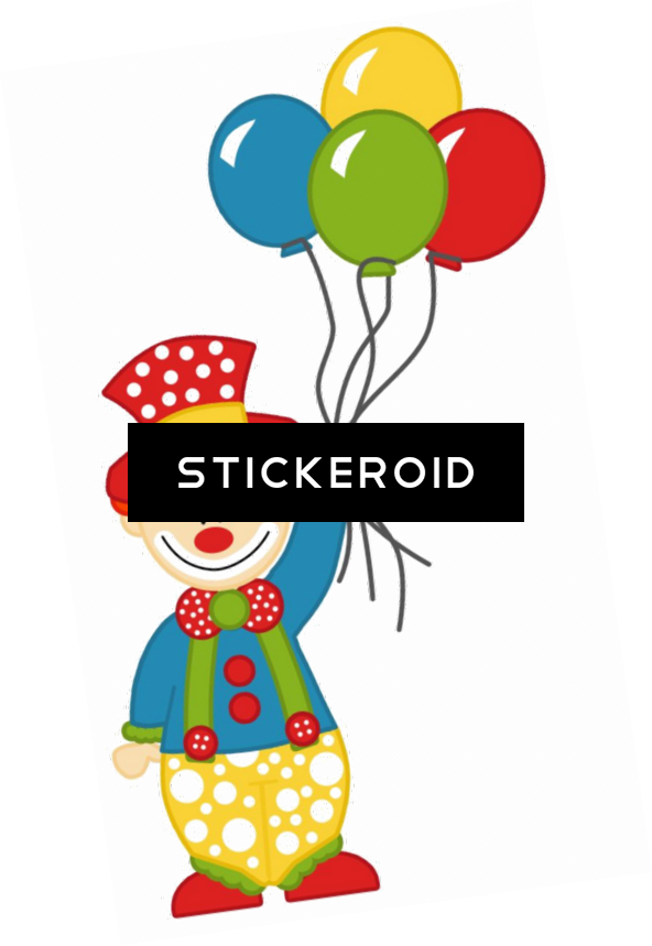 Clown Art - Circus Clipart (592x859), Png Download