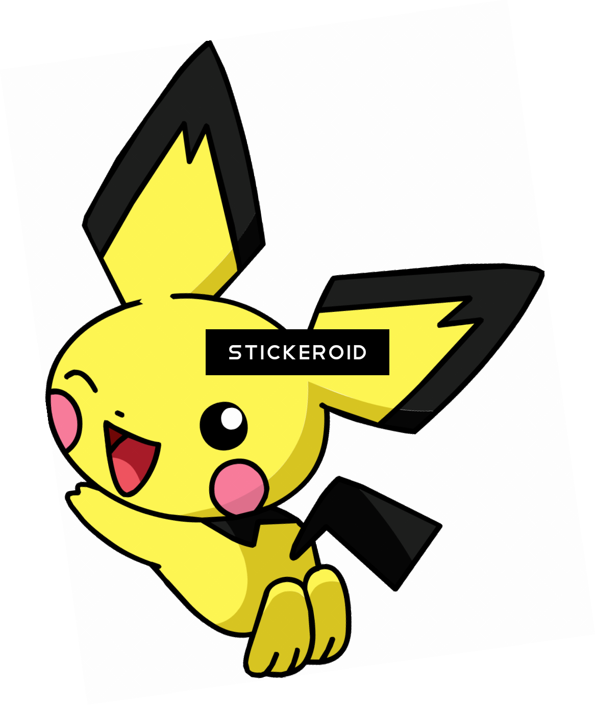 Anime Pokemon Cartoons - Pichu Clipart (1166x1381), Png Download