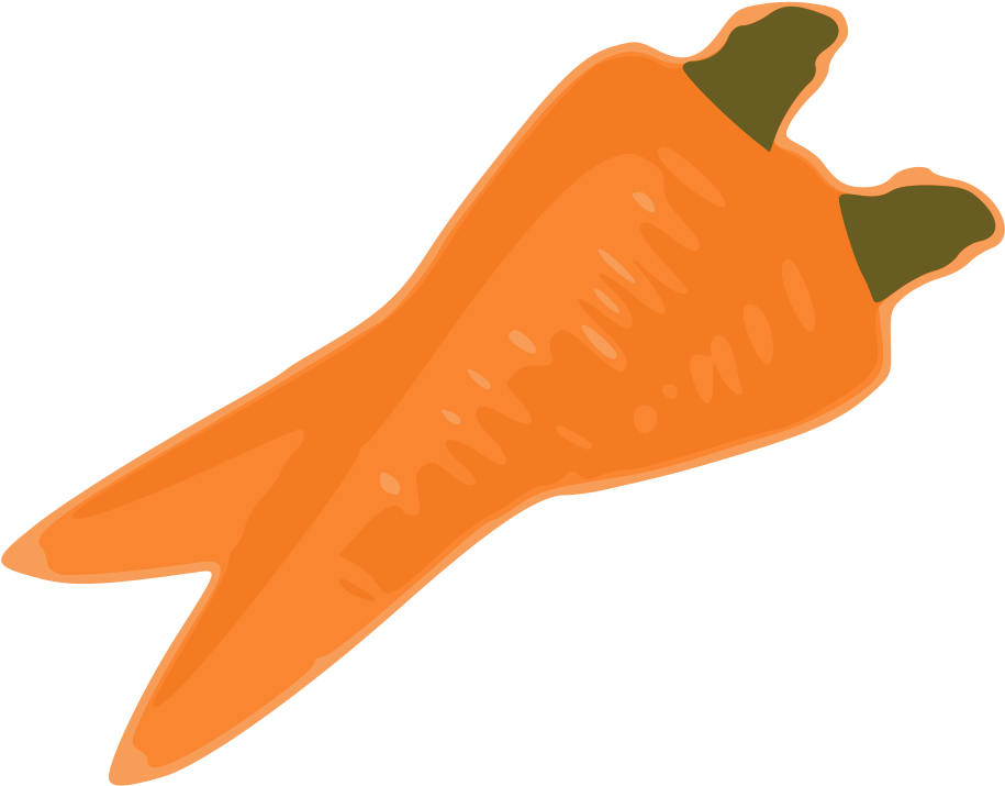 Carrot Nose Computer Icons Vegetable Drawing - Orange Carrot Clipart - Png Download (750x750), Png Download