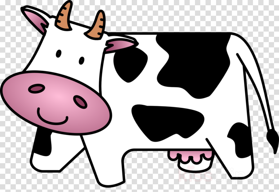 Cartoon Clip Art Cow - Png Download (900x620), Png Download