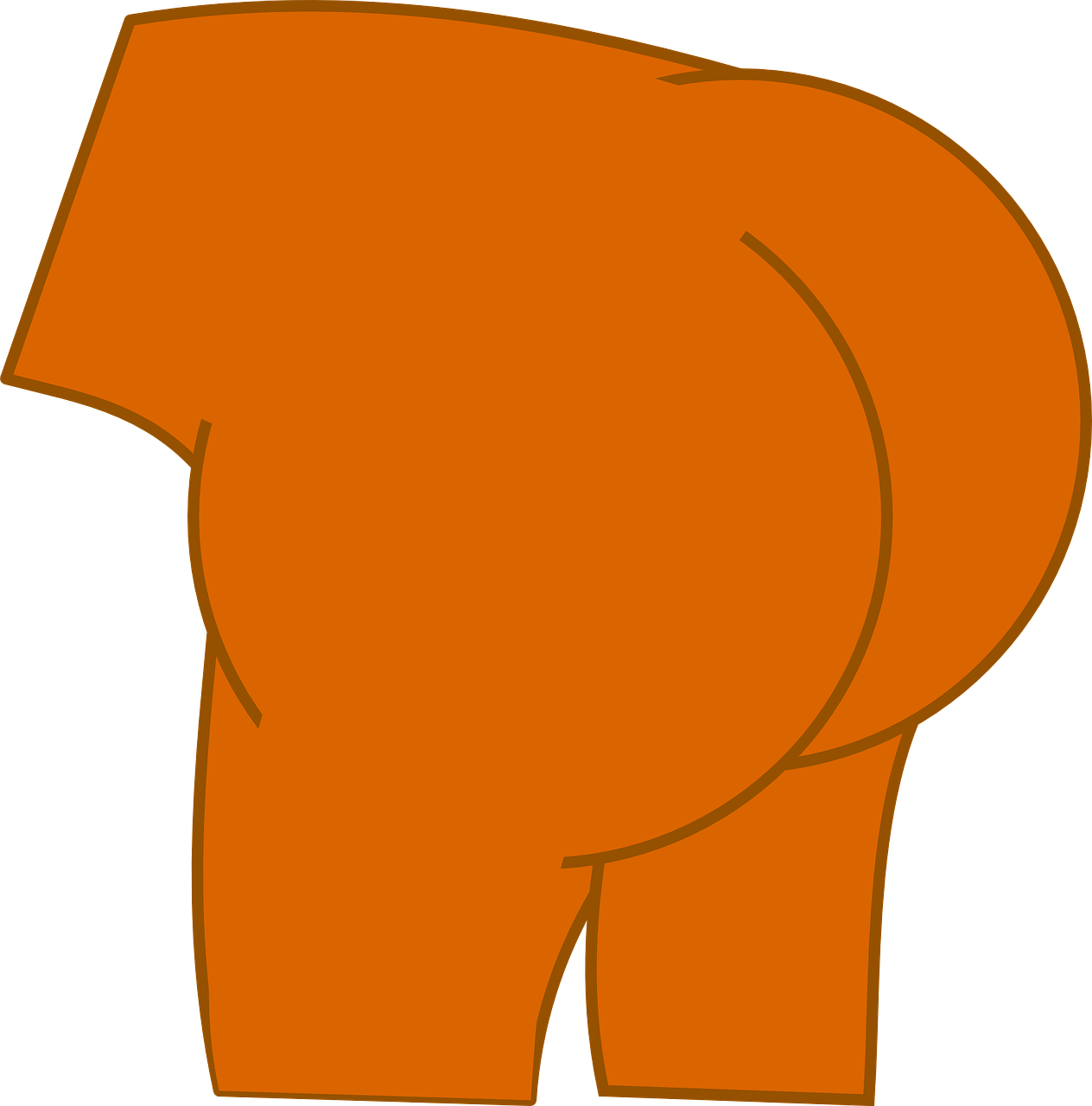 Bum Clipart - Png Download (790x800), Png Download
