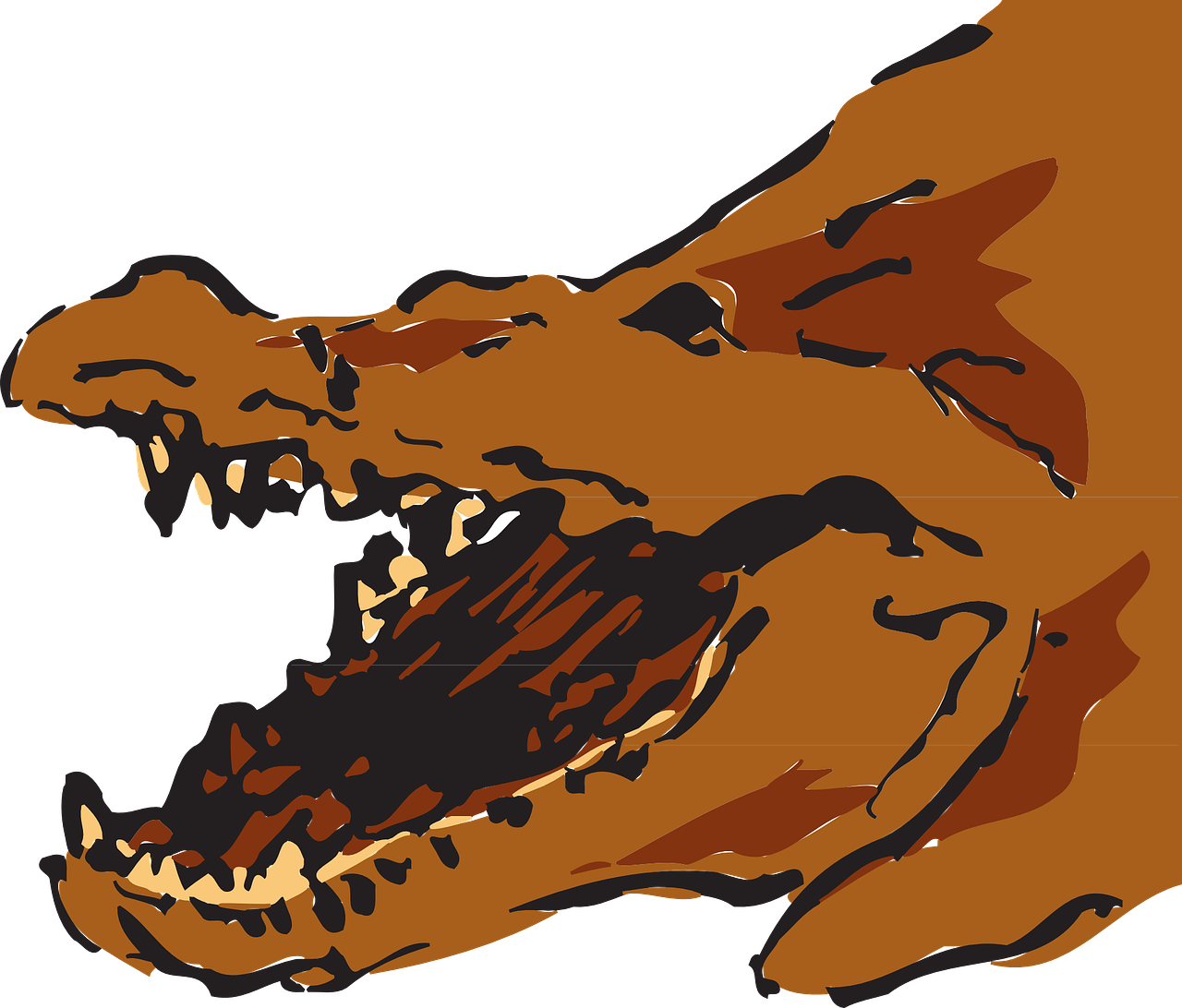 Brown Alligators Clipart (640x546), Png Download