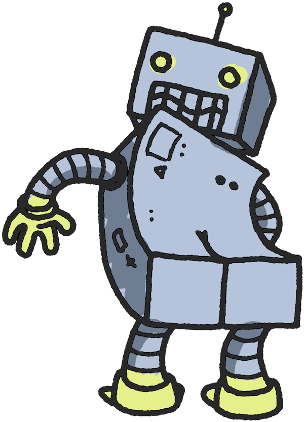 Robot Butt Clipart (1000x1131), Png Download
