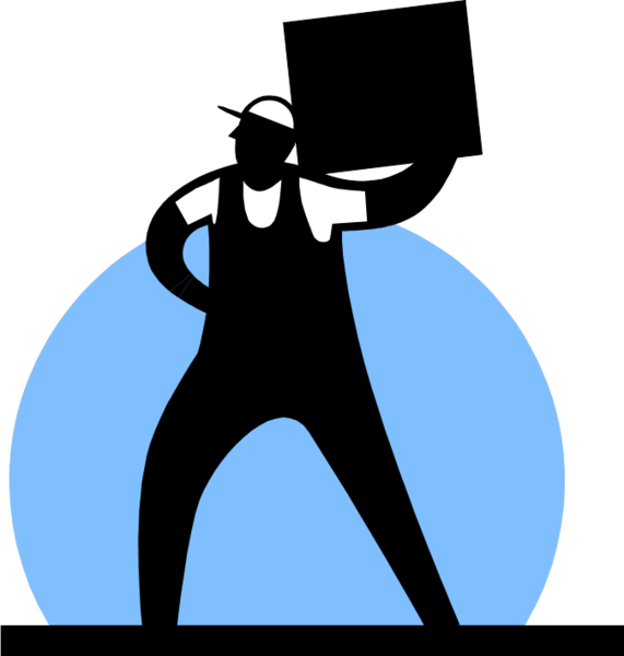 The - Big Guys Moving Clipart (571x600), Png Download