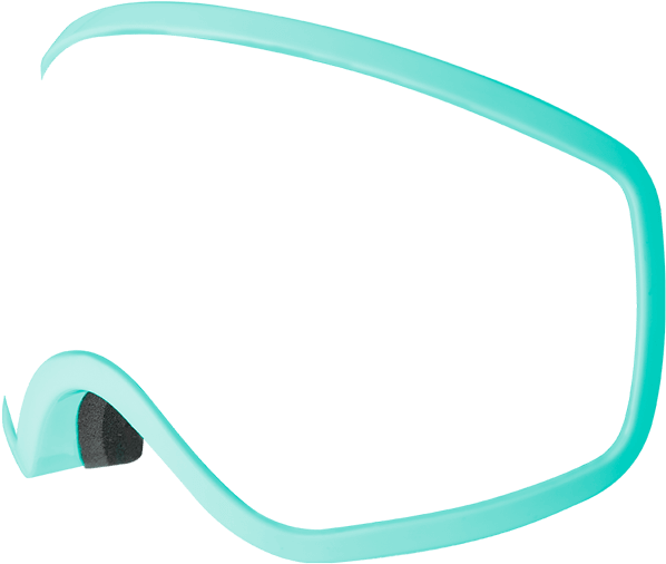 Melon Optics Chief Custom Snowboard Frame - Blue Clipart (850x600), Png Download