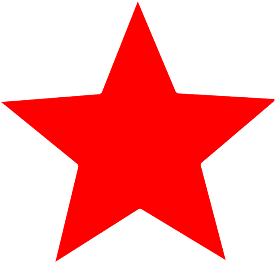 Red Star Png Clipart (757x720), Png Download