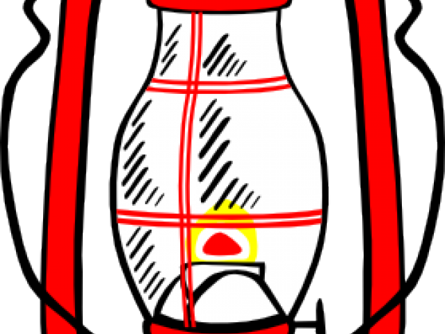 Camp Clipart Simple - Lantern Drawing With Color - Png Download (640x480), Png Download