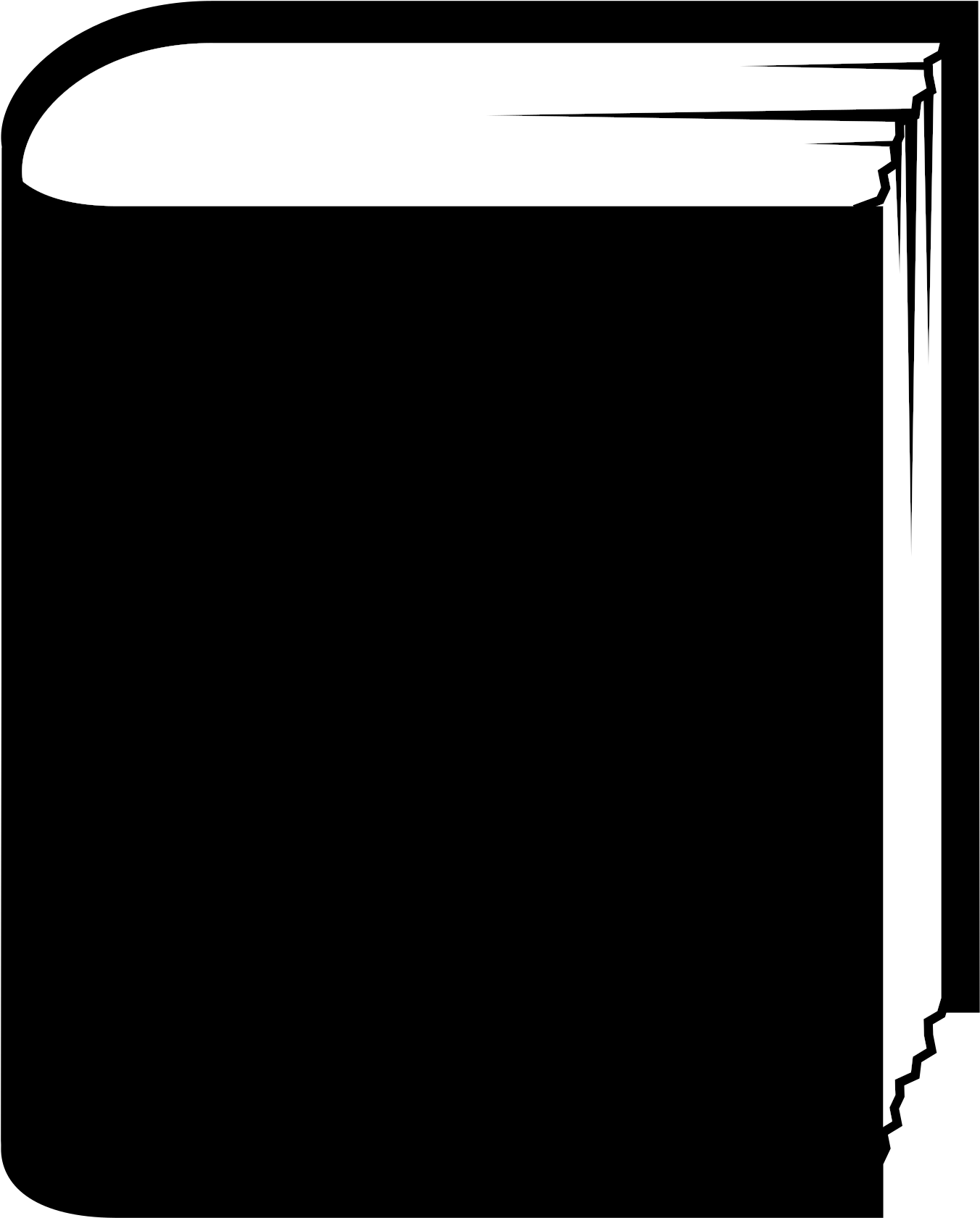 Hardcover Book Cover Computer Icons Reading - Book Standing Up Clipart - Png Download (530x750), Png Download