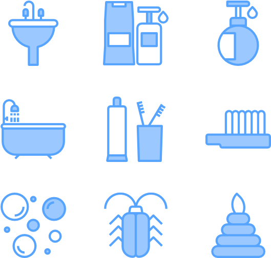 Home Decoration Bathroom - Icon Clipart (600x564), Png Download