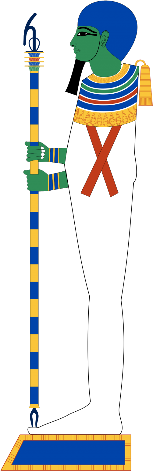 In Egyptian Mythology, Ptah Is The Demiurge Of Memphis, - Ptah God Clipart (440x905), Png Download