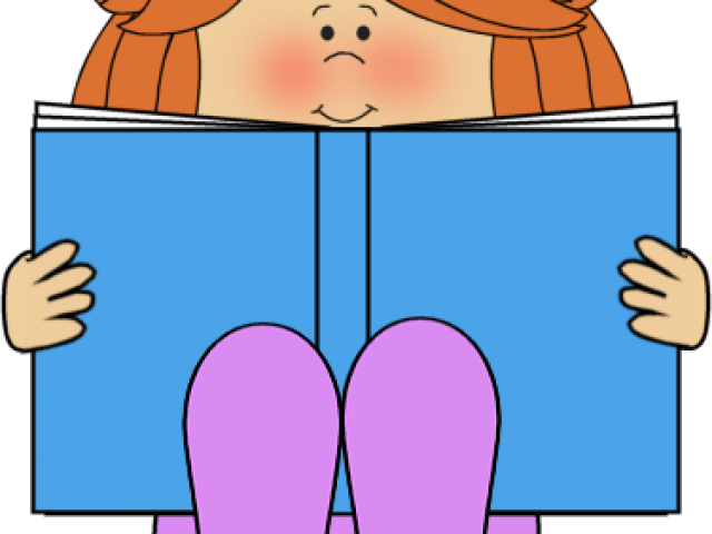 Child Reading A Book Clipart - Reading A Book Clipart - Png Download (640x480), Png Download