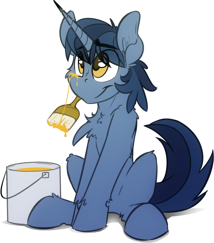 Paint Brush Clipart Cute - Paintbrush - Png Download (943x1024), Png Download