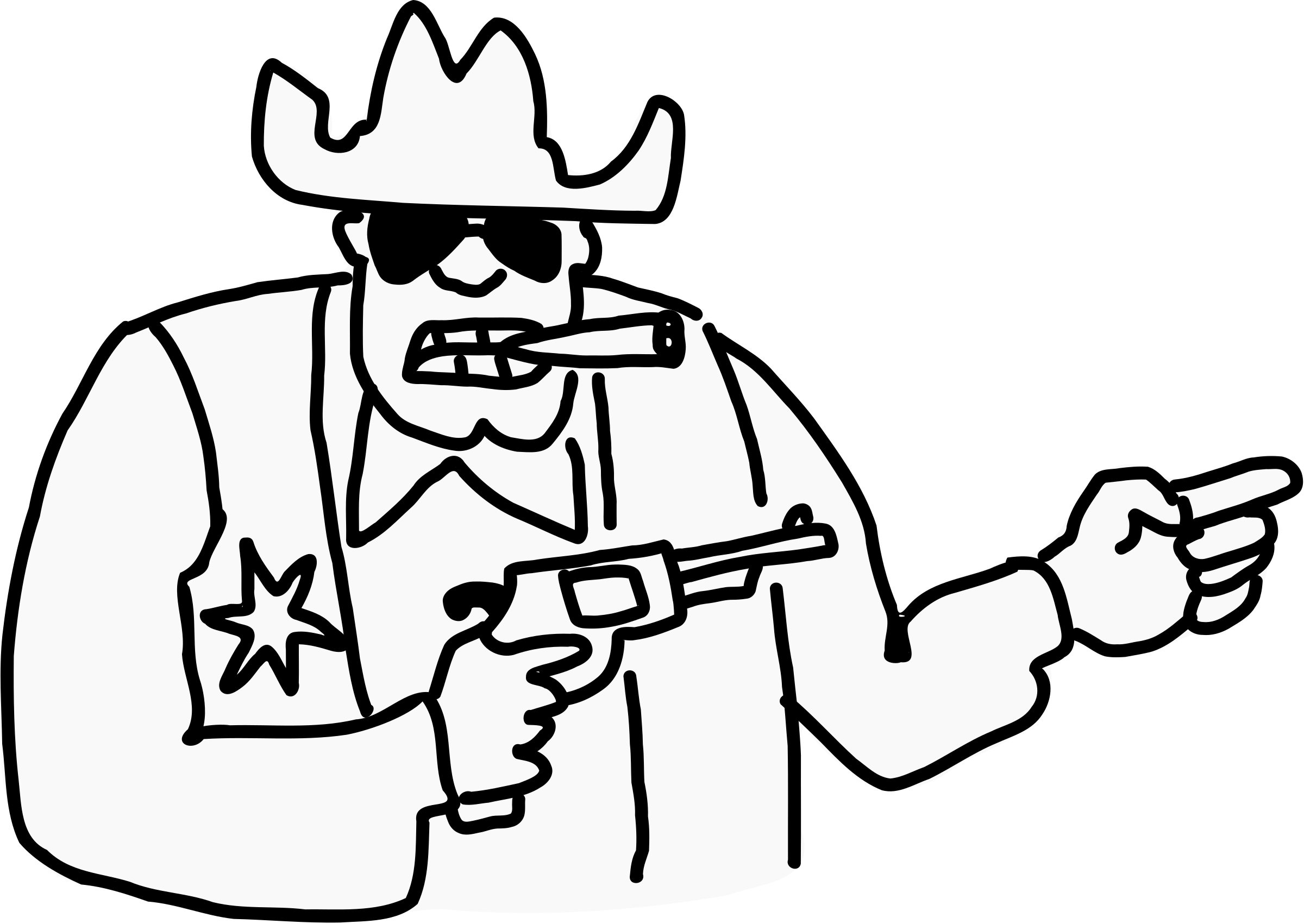 Big Image - Sheriff Doodle Clipart (2400x1701), Png Download