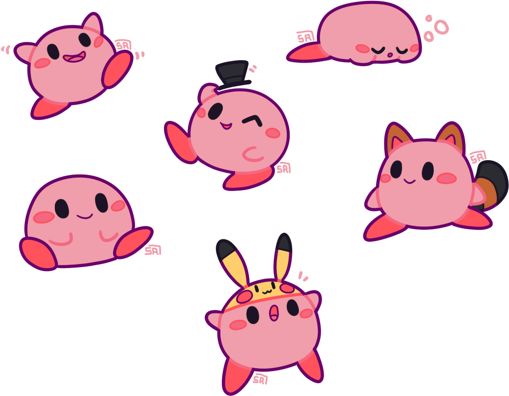 When In Doubt, Doodle Kirby - Smile Clipart (1061x896), Png Download