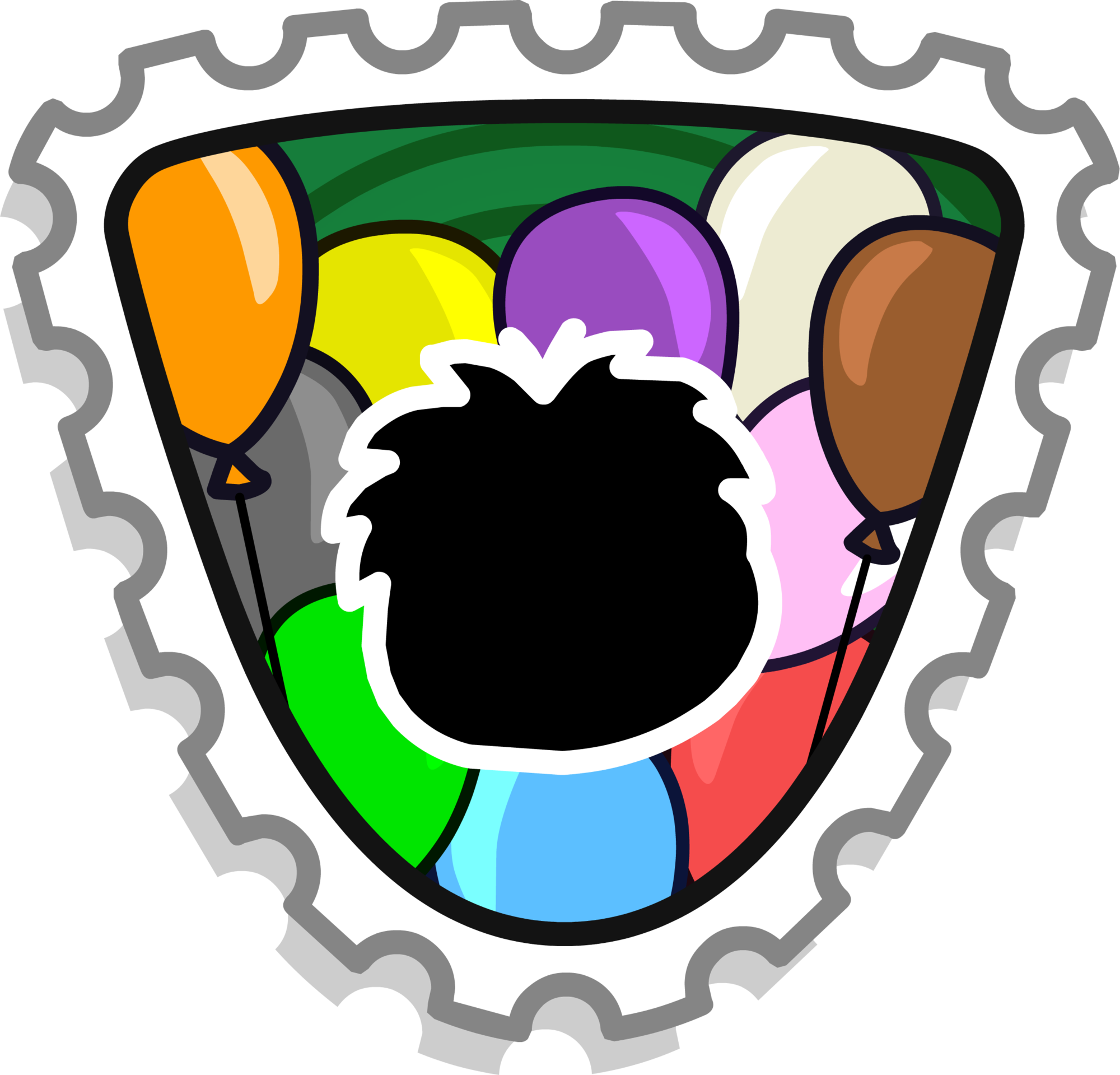 Club Penguin Stamps Clipart (2000x1919), Png Download