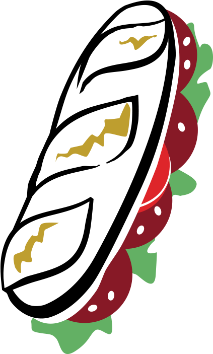 Salami Baguette - Cheese Clipart (1200x840), Png Download