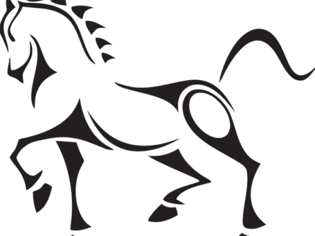Rider Clipart Tribal - Caballos Tribal - Png Download (640x480), Png Download