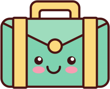 Luggage Clipart Kawaii - Maletin Kawaii - Png Download (640x480), Png Download