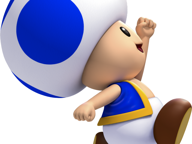 Mario Bros Clipart Jumping - New Super Mario Bros U Toad - Png Download (640x480), Png Download