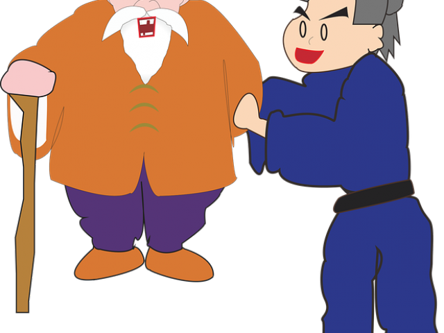 Old Clipart Aged Person - Clip Art - Png Download (640x480), Png Download