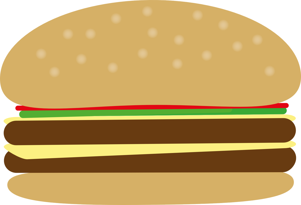Junk Food Clipart Burger - Burger Bbq Clipart Png Transparent Png (960x652), Png Download