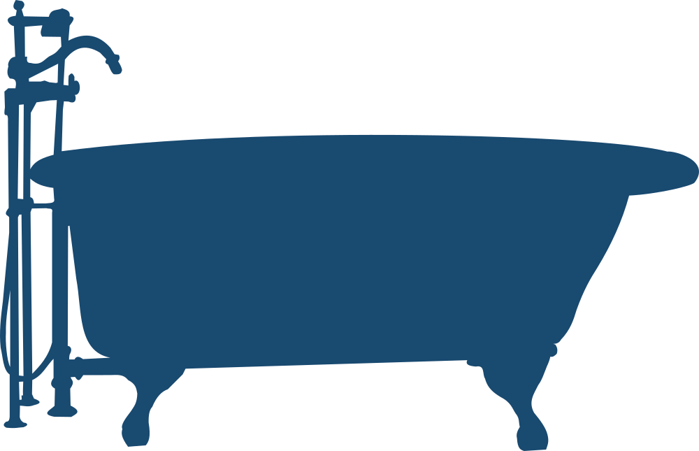 Bathtub Clipart Transparent Background Free Clipart - Bath Silhouette - Png Download (800x516), Png Download