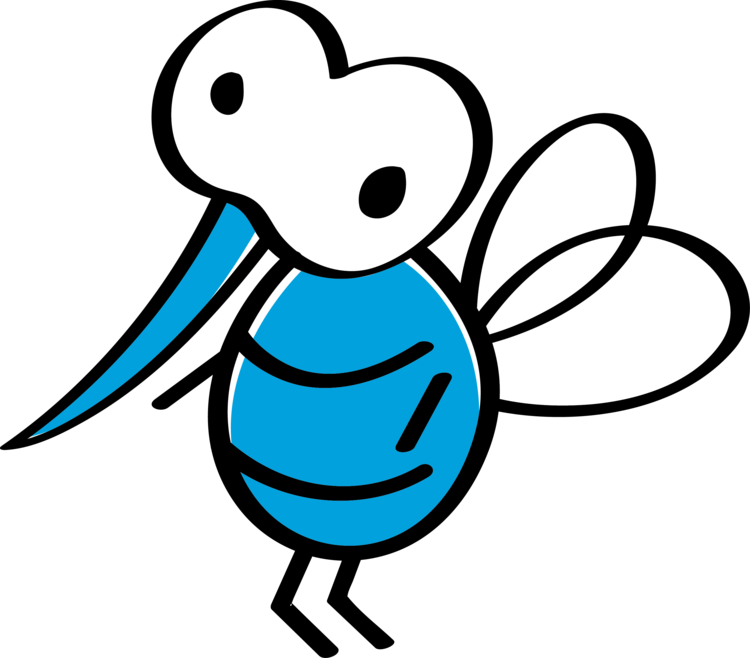 Daring Dashers Hugs Bugs Club - Mosquito Clipart (750x658), Png Download