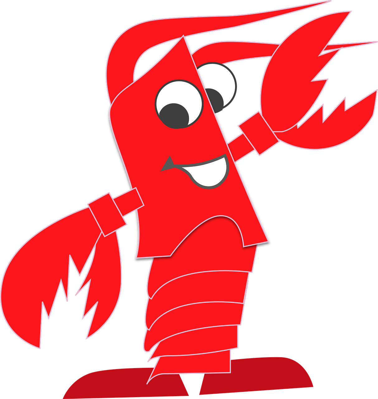 Lucky Lobster Stickers Messages Sticker-0 - Sea Clipart (607x640), Png Download