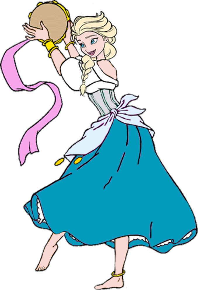 Elsa Clipart Frightened - Elsa As Esmeralda Disney - Png Download (782x990), Png Download