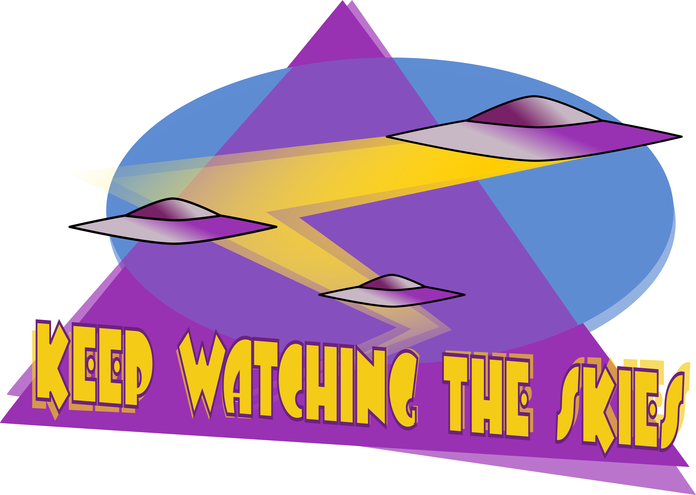 Big Image - Unidentified Flying Object Clipart (2400x1709), Png Download