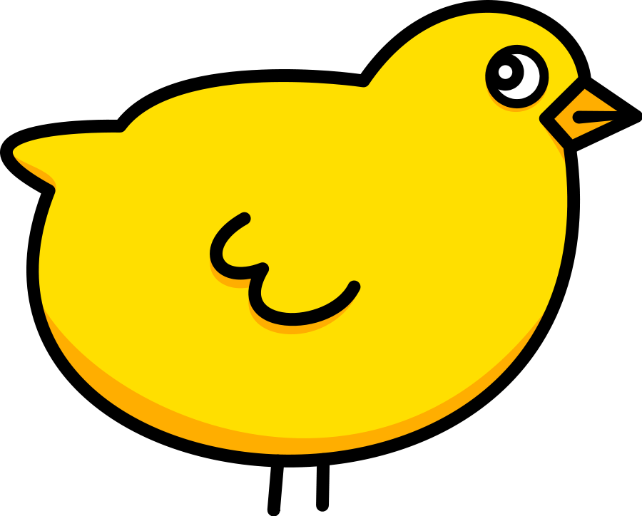 Chick Clip Art - Cartoon Chick - Png Download (900x724), Png Download