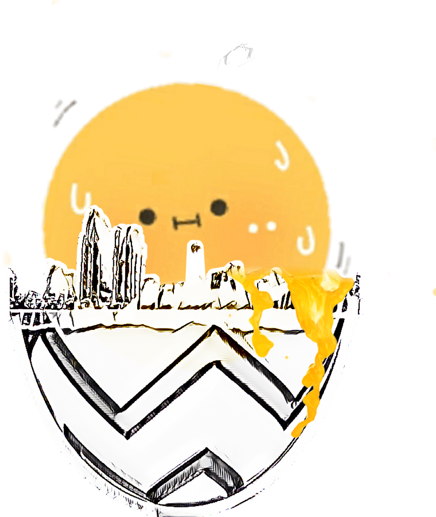 Egg Cityskyline Edit Art Sunrise Breakfast Imhungry - Illustration Clipart (1024x1024), Png Download