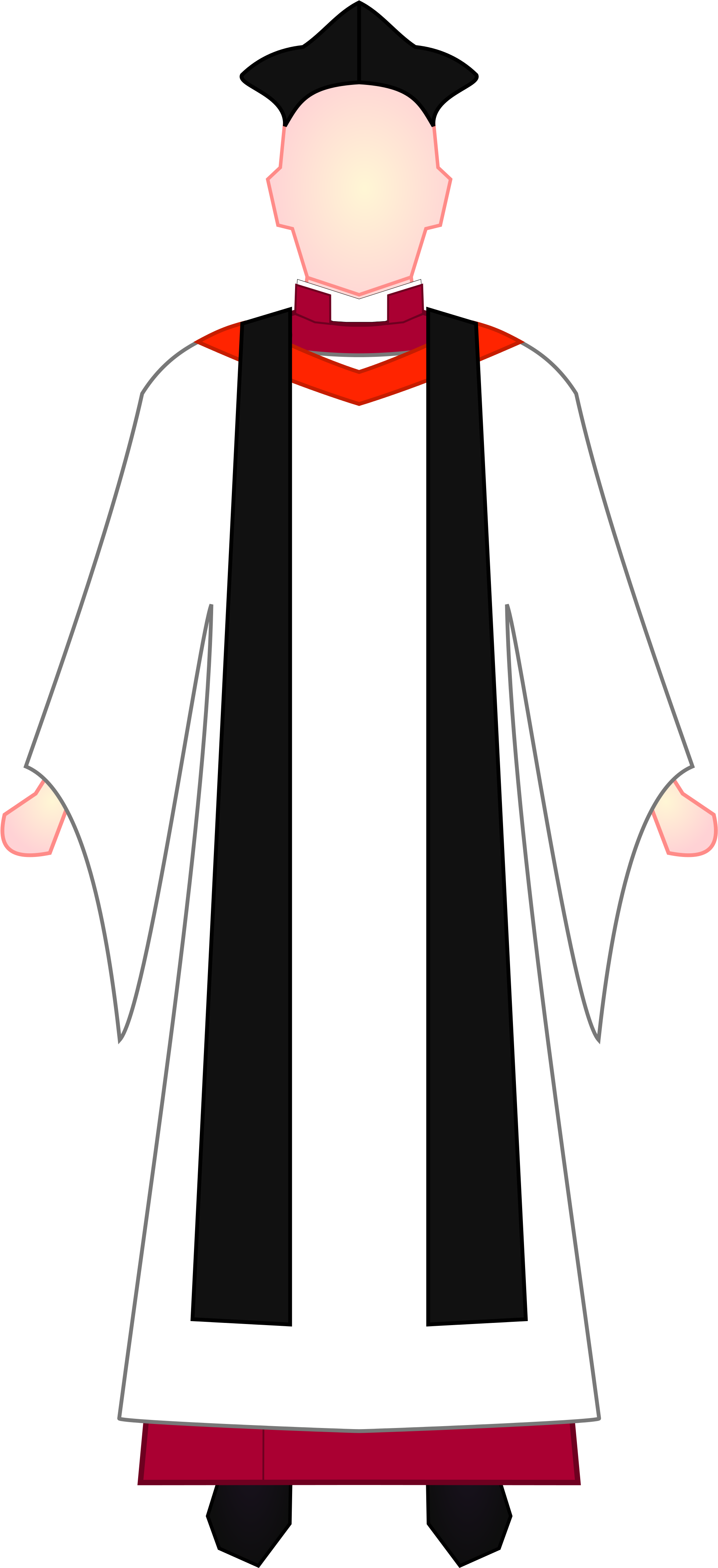 Open - Anglican Priest Png Clipart (2000x4286), Png Download