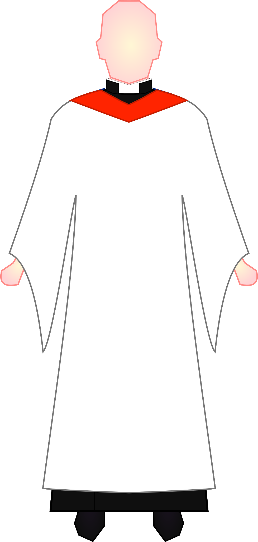 Open - Choir Dress Clipart (1000x2143), Png Download