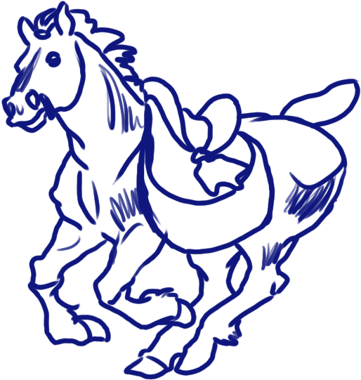 Horses Of Ye-old China Were Short, Stocky Beasts Until - Mane Clipart (638x542), Png Download