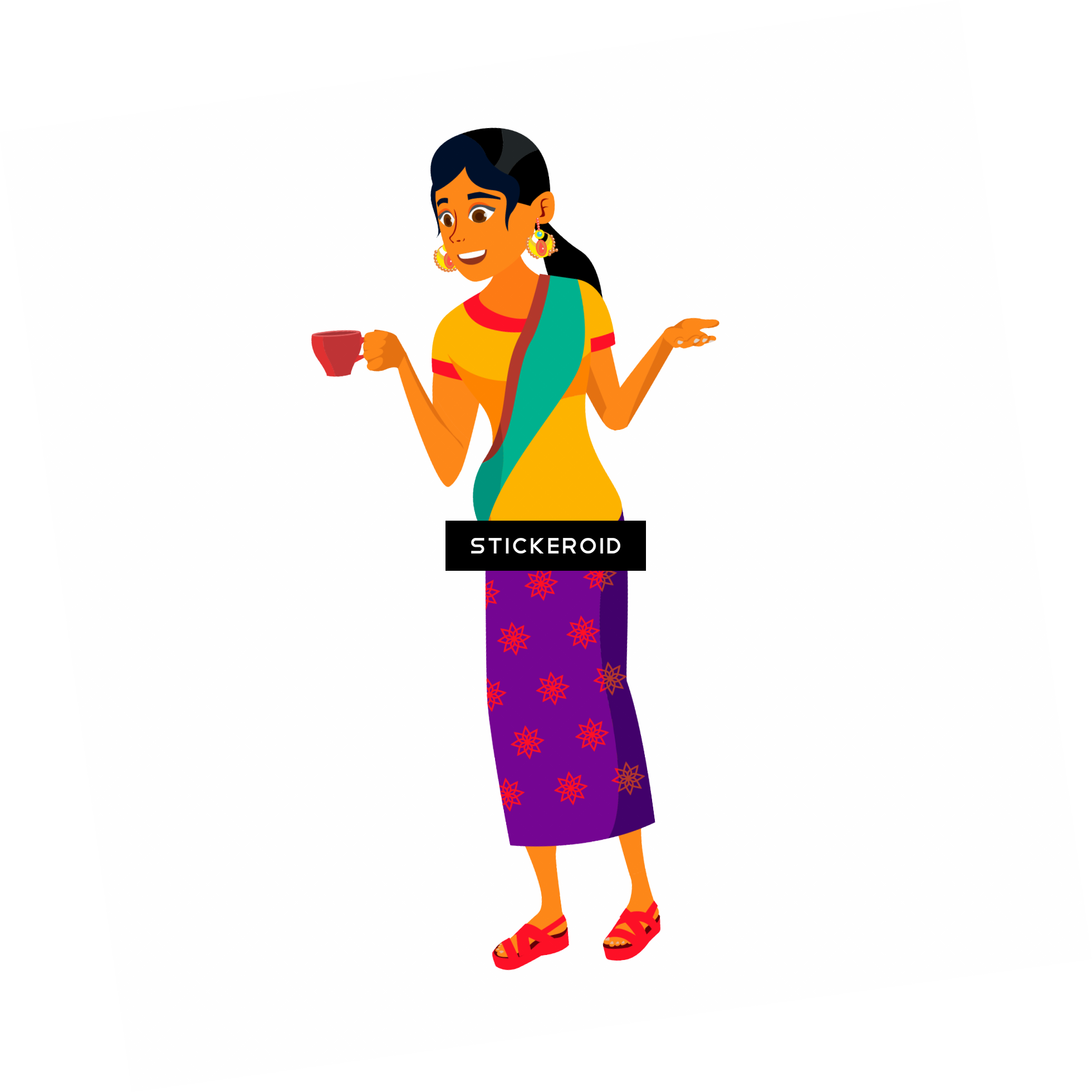 Idk Whoknows Raccoon - Man And Woman Talking Cartoon Clipart (1961x1961), Png Download