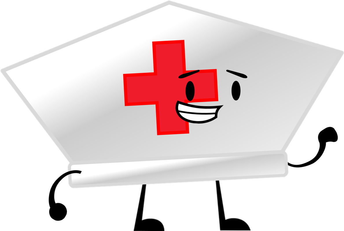 New Nurse Hat Pose - Cross Clipart (1224x831), Png Download