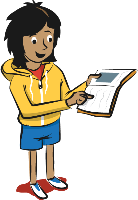 What Is Book Trust And Angel's Journey - Cartoon Clipart (452x682), Png Download