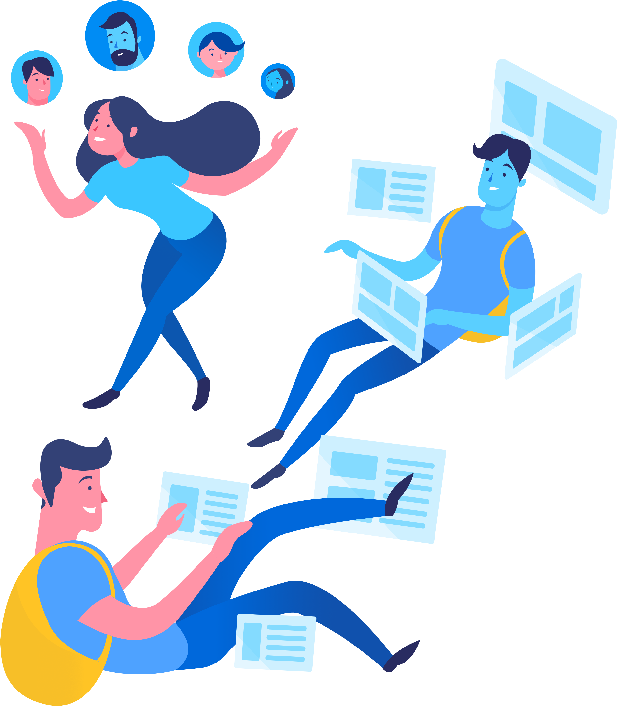 Student Illustration Lumapps Social Intranet Clipart (3300x3300), Png Download