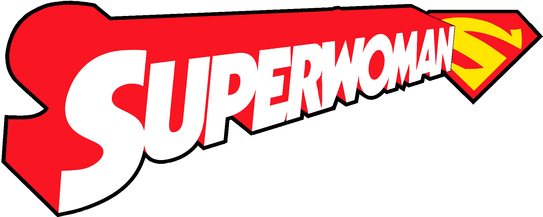 Logo Resources For Use On Comic Box Dividers Comic - Dc Superwoman Logo Clipart (1872x754), Png Download